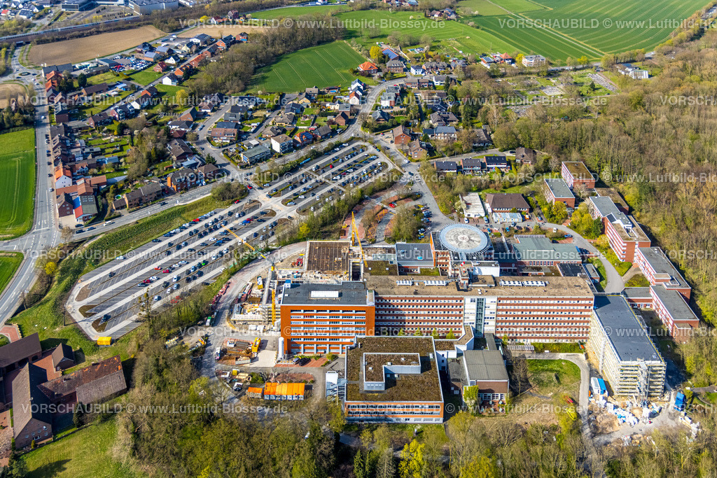 Hamm220403064NeueGehr | Luftbild, St. Barbara-Klinik Hamm-Heessen GmbH Abteilung für Innere Medizin, Neubaugebiet Neue Gehr in  Heessen, Heessen, Hamm, Ruhrgebiet, Nordrhein-Westfalen, Deutschland