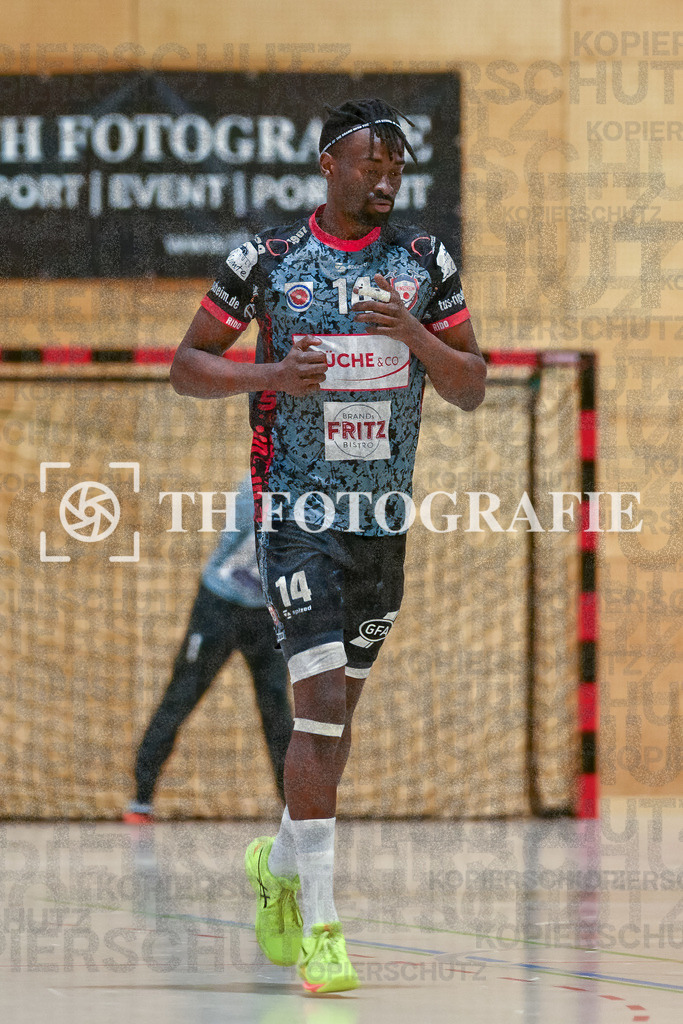 GER, SG Maulburg/Steinen - TuS Ringsheim, Handball, Landesliga Suedbaden, 22. Spieltag, Saison 2024/2025, 23.03.2025 | Kevin Abu Höfer (TuS Ringsheim, #14)GER, SG Maulburg/Steinen - TuS Ringsheim, Handball, Landesliga Suedbaden, 22. Spieltag, Saison 2024/2025, 23.03.2025Foto: TH Fotografie/Thomas Hess