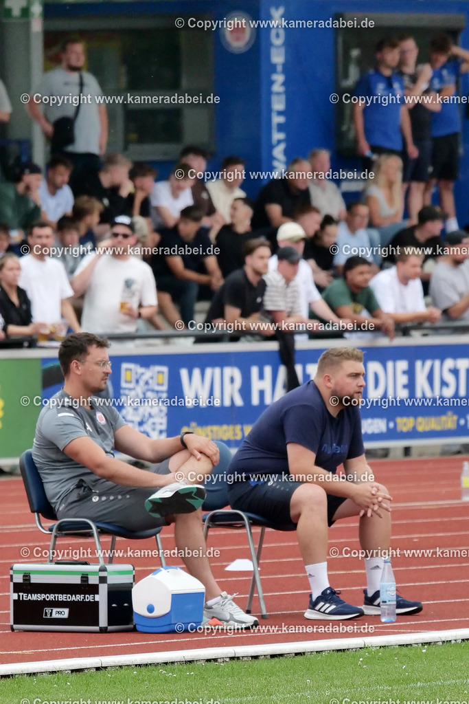 Fußball : Testspiel : SuS 09 Dinslaken - Schalke 04 U 19 am 25.07.2024 | Foto : Jochen Emde / www.kameradabei.de - Realisiert mit Pictrs.com