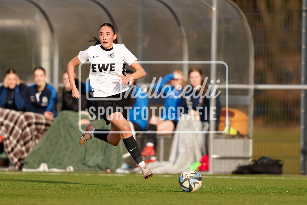 Fußball I Frauen I Saison 2025-2026 I AOK NFV Pokal I SV Meppen 1912 e.v. U20 2 - SpVg Aurich I 01.03.2026-44 | Evy Louisa Dijkstra (11, SV Meppen 1912 e.v.) - Realisiert mit Pictrs.com