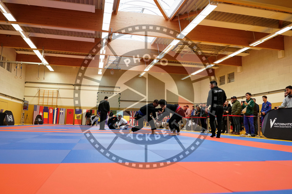 20240203PBB05567 | Fighters compete during the Brazilian Jiu-Jitsu Championship of the AJP Tour in Maintal by Frankfurt am Main, Germany, on February 2, 2024.