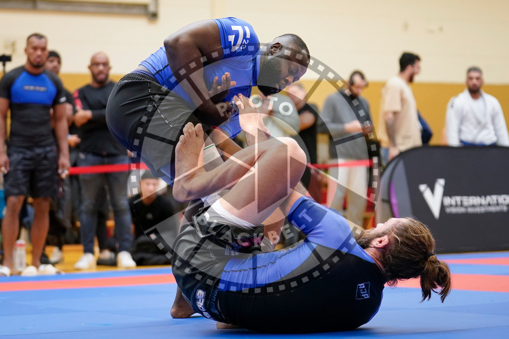 20240203PBB07895 | Fighters compete during the Brazilian Jiu-Jitsu Championship of the AJP Tour in Maintal by Frankfurt am Main, Germany, on February 2, 2024.