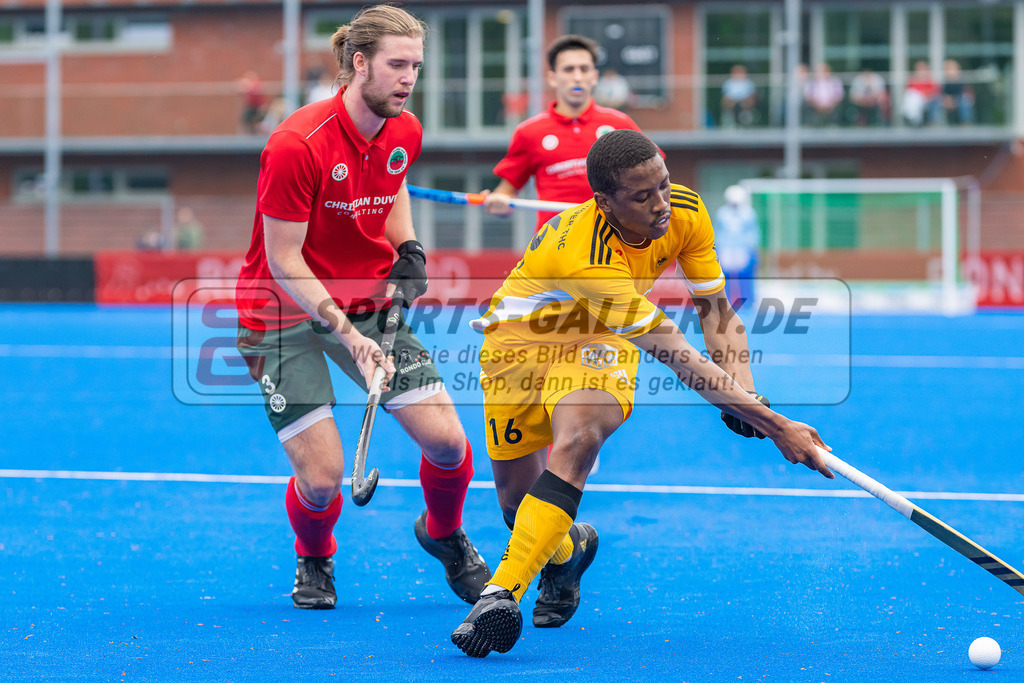 HK_20230507_108044 | 1. Bundesliaga Herren Creefelder HTC - Harvestehuder THC  am 7.5.2023 Crefelder HTC ( CHTC ), Krefeld  , Kossol Timo ( Crefelder HTC #3 ) , Ntuli Nqobile Mansuet ( Harvestehuder THC #16 )