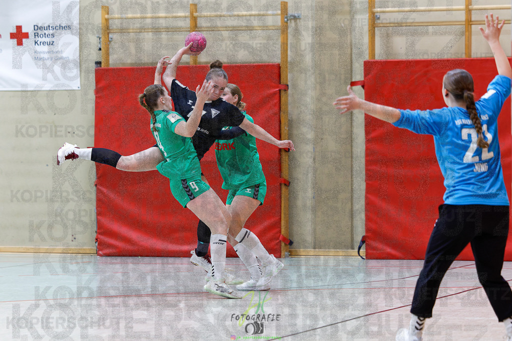 2024-10-19_229 | Jugendbundesliga B-Jugend weiblich; HSG Kleenheim/Langgöns - Longericher SC am 19.10.2024 in Oberkleen (Weidig-Halle) - Realisiert mit Pictrs.com