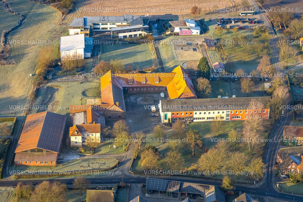 Hamm250200331Rhynern | Luftbild, Strüverhof Gemeinnützige Einrichtung, Wohngebiet Wohnsiedlung Unterallen, Stadtbezirk Rhynern, Hamm, Ruhrgebiet, Nordrhein-Westfalen, Deutschland