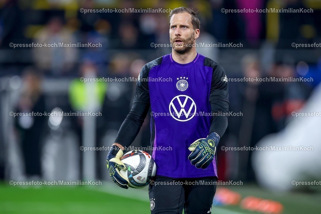 DFB23032502120 | 23.03.2025, Fußball, Viertelfinale UEFA Nations League, Deutschland - Italien, Signal Iduna Park, Saison 2024 2025: Torwart Oliver Baumann (GER #01) DFB regulations prohibit any use of photographs as image sequences and or quasi-video.