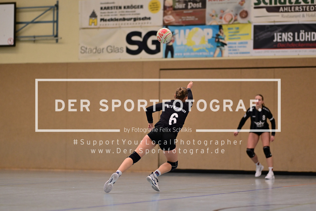 Faustball I Frauen I Saison 2025-2026 I Bundesliga Nord I 7c. Spieltag I MTV Wangersen - Ohligser TV I 25.01.2026 I 38682 | Der Sportfotograf. - Realisiert mit Pictrs.com