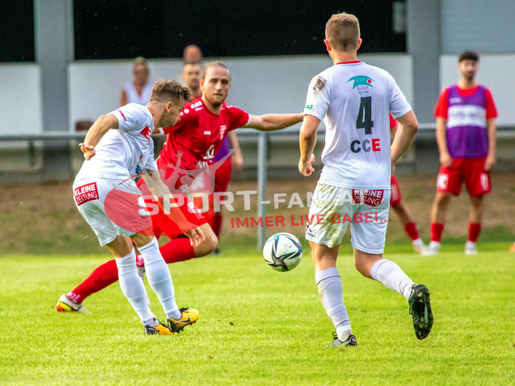 TSV Grafenstein - SK Maria Saal | Manuel Kerhe (SK Maria Saal #3) Senad Huseinbasic (SK Maria Saal #4)TSV Grafenstein - SK Maria Saal am 02.08.2022 in Grafenstein
(Sportplatz), AUSTRIA, (Photo by Ernst Krawagner sport-fan.at),  - Realisiert mit Pictrs.com