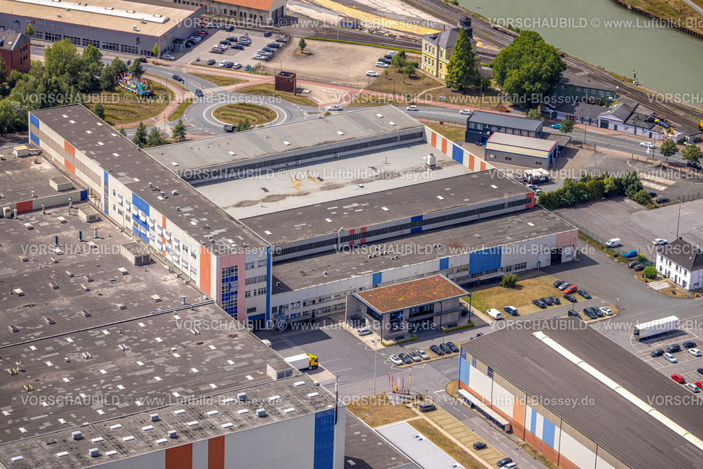 Hamm220707120 | Luftbild, Voestalpine Böhler Firmengelände, Altes Union Gelände der Thyssen Draht AG, Hafenstraße, Datteln-Hamm-Kanal, Mitte, Hamm, Ruhrgebiet, Nordrhein-Westfalen, Deutschland