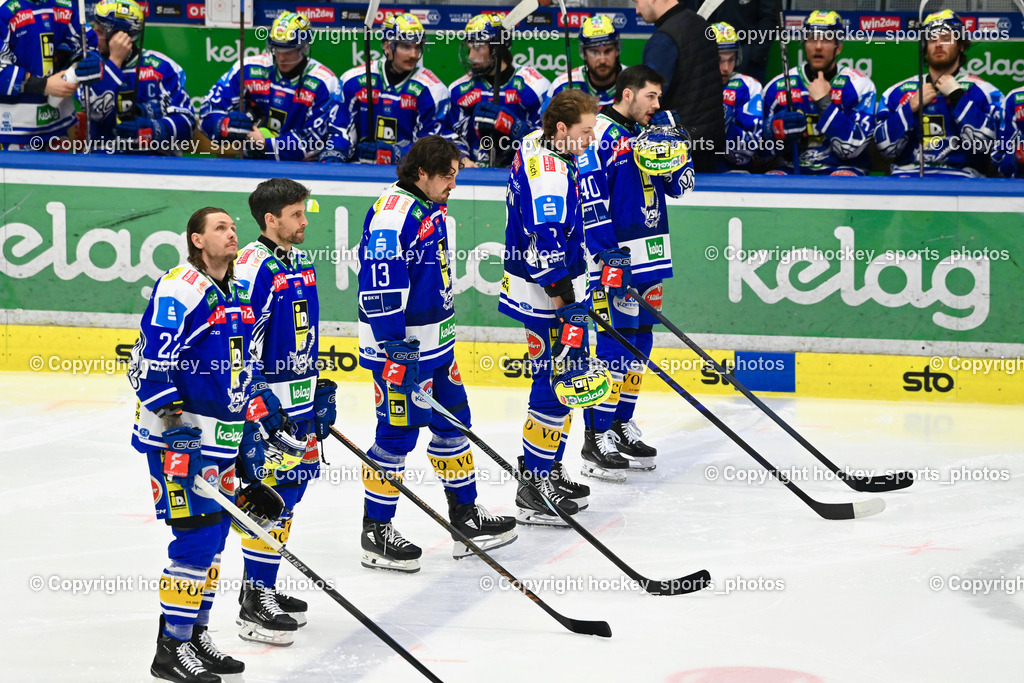 EC IDM WÄRMEPUMPEN VSV vs. MOSER MEDICAL GRAZ99ERS | Starting six EC VSV, #22 Nikita Scherbak EC VSV, #42 Alex Wall EC VSV, #13 Adam Helewka EC VSV, #2 Dylan MacPherson EC VSV, #40 Elias Wallenta EC VSV, EC IDM WÄRMEPUMPEN VSV vs. MOSER MEDICAL GRAZ99ERS, EC IDM WÄRMEPUMPEN VSV vs. MOSER MEDICAL GRAZ99ERS am 17.03.2026 in Villach (Stadthalle Villach), Austria, (Photo by Bernd Stefan)