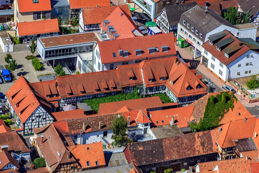 Luftbild: Frankenhofpassage in Kandel im Bundesland Rheinland-Pfalz in Deutschland. Foto: IMG_20596.jpg vom 30.08.2009 durch Werner Riehm/FLY-FOTO.de
