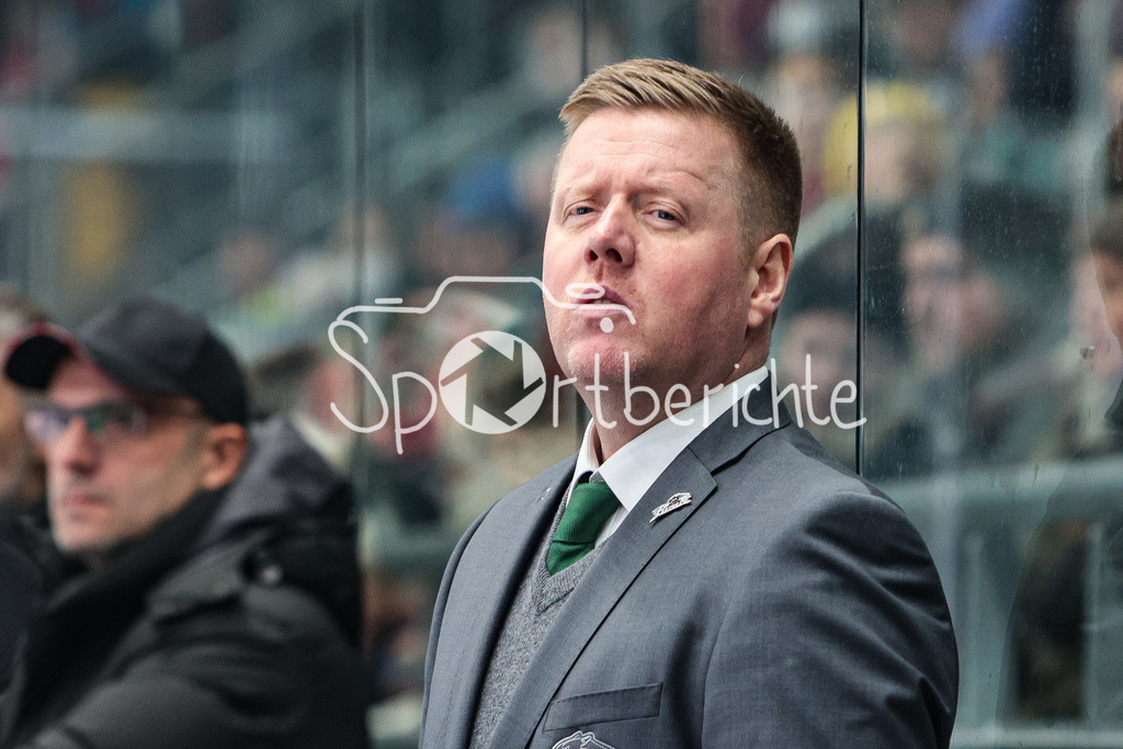 Augsburger Panther - Duesseldorfer EG | Panther Trainer Peter RUSSELL in Aktion