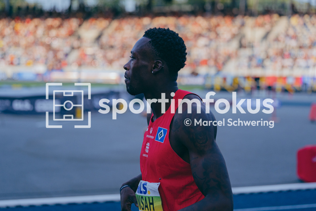 Deutsche Meisterschaften der Frauen und Männer 2026 | Owen Ansah, Hamburger SV, 100-Meter-Lauf, Finale, Deutsche Meisterschaften der Frauen und Männer 2026, Lohrheidestadion Bochum-Wattenscheid, 25.07.2026. Foto: Marcel Schwering / sportimfokus - Realisiert mit Pictrs.com