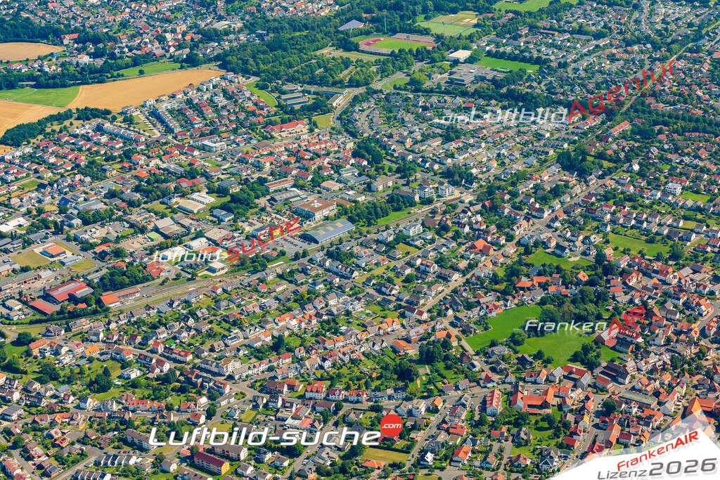 Luftaufnahme Großenritte Baunatal - Die Luftaufnahme wurde 2025 vom UL-Flugzeug heraus erstellt ( ohne Drohne ) - Hochauflösende Luftaufnahme - für professionelle Ausdrucke geeignet. Die Geschenkidee !Mit Lizenz und Bildrechte bestellbar