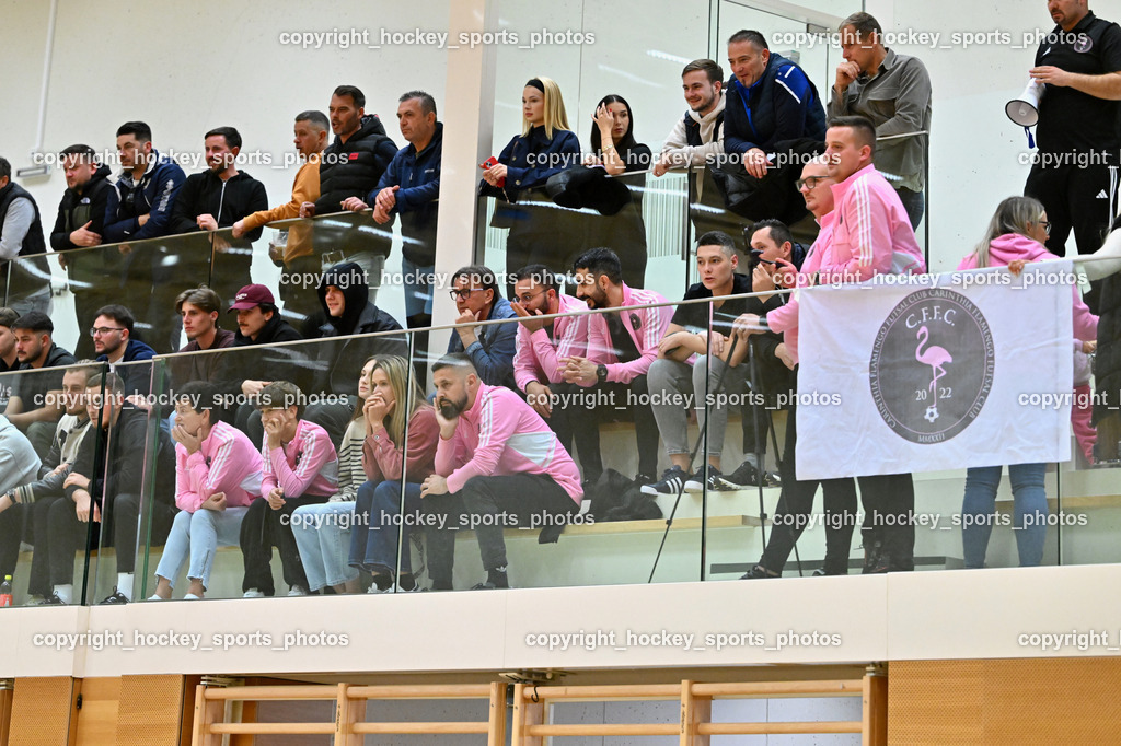 LPSV Kärnten Futsal vs. Carinthia Flamengo Futsal  | Besucher Ballspielhalle St. Martin, Carinthia Flamengo Fans, LPSV Kärnten Futsal vs. Carinthia Flamengo Futsal , LPSV Kärnten Futsal vs. Carinthia Flamengo Futsal  am 02.11.2025 in Villach (Ballspielhalle St. Martin), Austria, (Photo by Bernd Stefan)