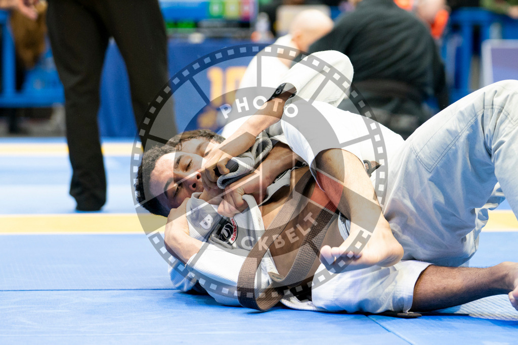 20240124PBB04703 | Fighters compete during the second day of the IBJJF European Championship in Paris, France, on January 24, 2024.