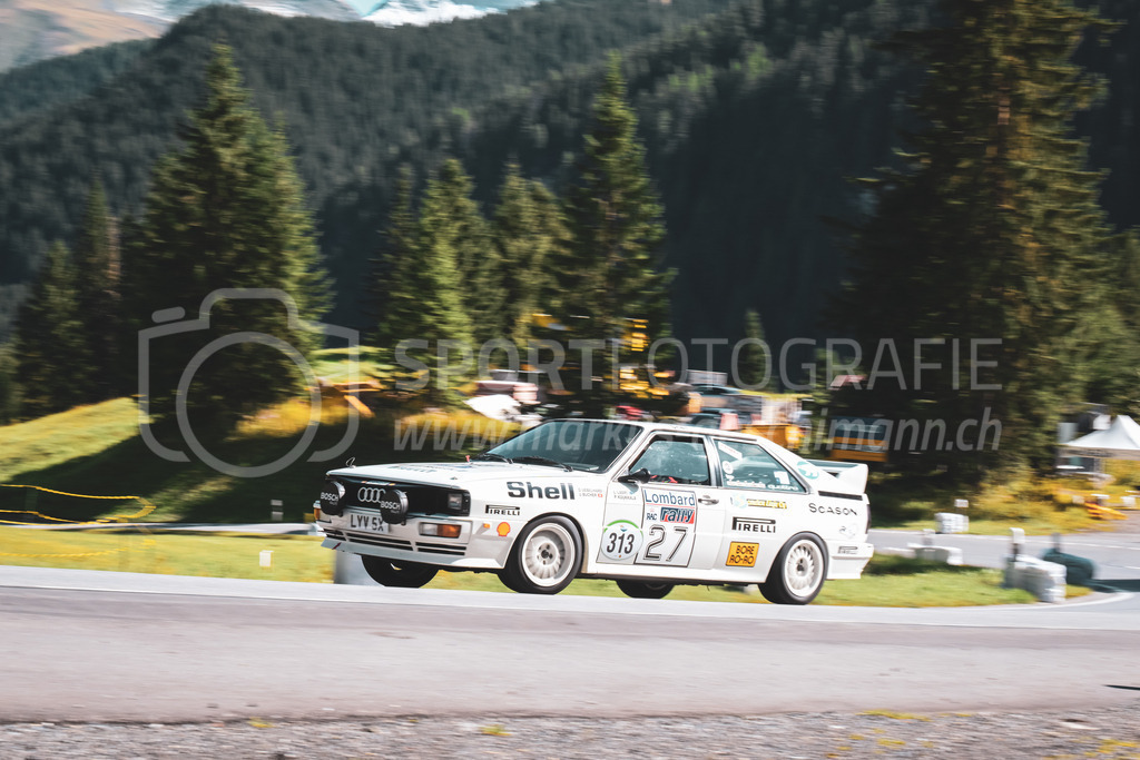21. Arosa ClassicCar 2025 - 6. =September= 2025 | Daniel Uebelhard aus Bergdietikon (SUI) in einem Audi UrQuattro 10V aus dem Jahre 1981 mit Startnummer 313 am Arosa ClassicCar 2025 in der Kategorie Sport Trophy..@arosaclassiccar, @arosa.official, #arosaclassiccar, #arosa, #76curves, #classiccarBild: Sportfotografie Markus Aeschimann | www.markus-aeschimann.ch - Realisiert mit Pictrs.com