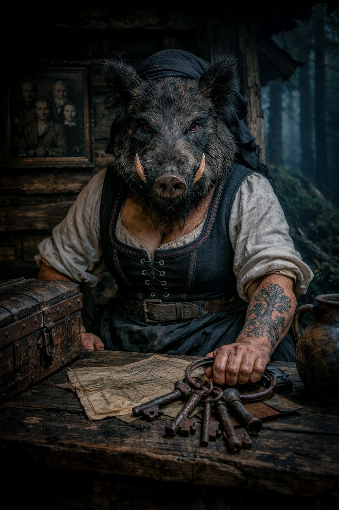 Schwarzwald-Fine-Art-Wildschwein | Schwarzwald-Fine-Art Bildserie über das verborgene Volk des Schwarzwaldes  - Realisiert mit Pictrs.com