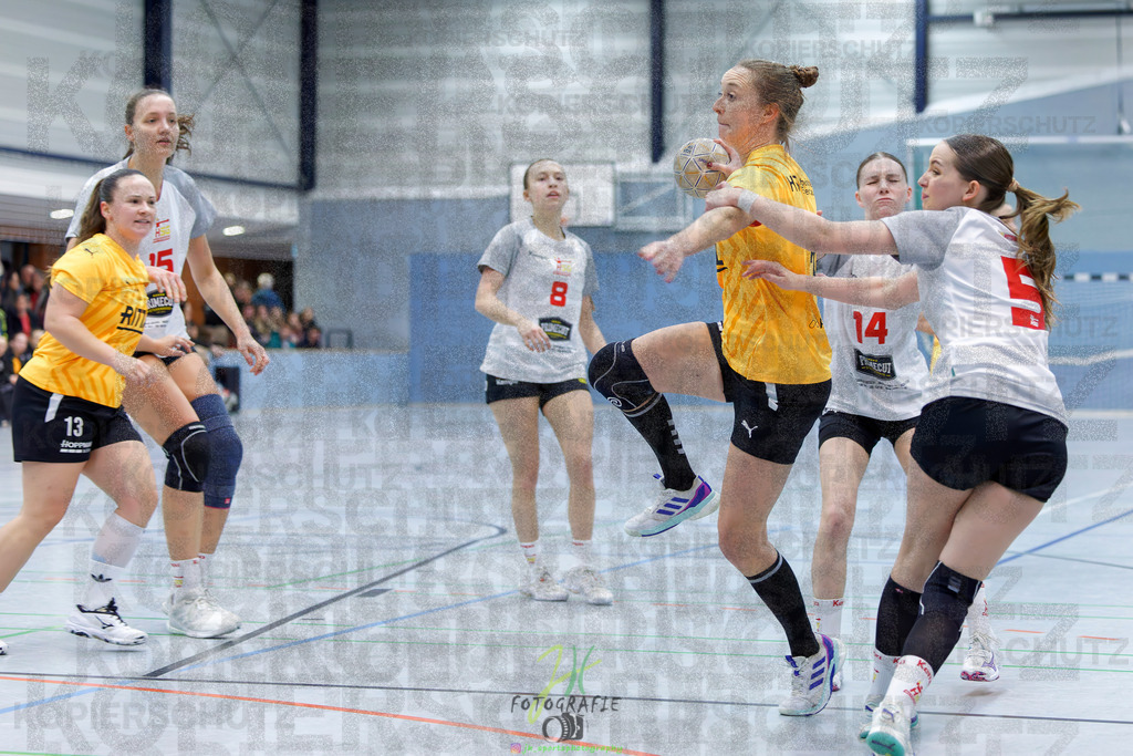 Frauen Oberliga Mitte (HHV); HSG Eibelshausen/Ewersbach - HSG Wettenberg II | Frauen Oberliga Mitte (HHV); HSG Eibelshausen/Ewersbach - HSG Wettenberg II am 13.12.2025 in Steinbrücken (Sporthalle am Hammerweiher)Photo © 2025 - Jörg Heinrich - Realisiert mit Pictrs.com