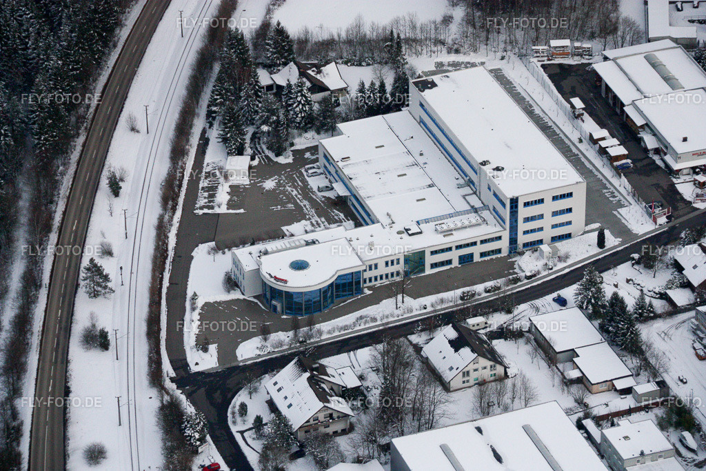 Ittersbach, Industriegebiet | Luftbild: Ittersbach, Industriegebiet im Ortsteil Im Stockmädle in Karlsbad im Bundesland Baden-Württemberg in Deutschland. Foto: IMG_17042.jpg vom 15.02.2009 durch Werner Riehm/FLY-FOTO.de - Realisiert mit Pictrs.com