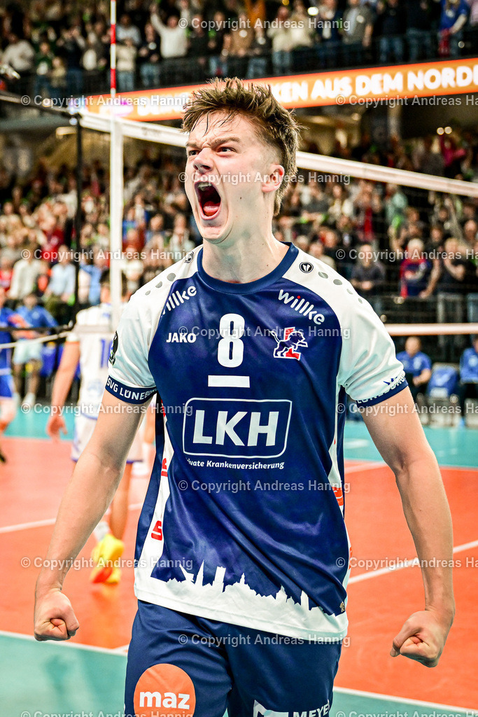 Volleyball I Herren I Saison 2024-2025 I Champions League Volley I 4th Round Leg 4  CLVM 84 I SVG Lüneburg - Levski SOFIA I 18.12.2024 | a-hannig - Realisiert mit Pictrs.com