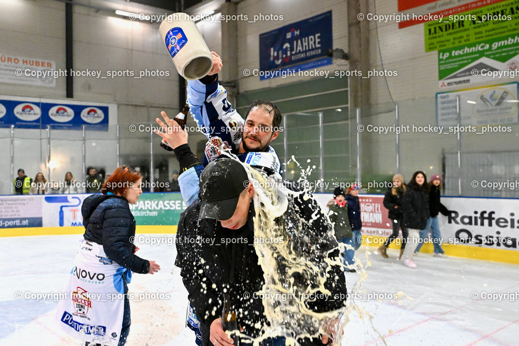 ESC Steindorf vs. EHC Althofen 8.3.2024 | ESC Steindorf vs. EHC Althofen 8.3.2024, ESC Steindorf vs. EHC Althofen Meisterfeier am 08.03.2024 in Steindorf (Ossiachersee Halle), Austria, (Photo by Bernd Stefan)