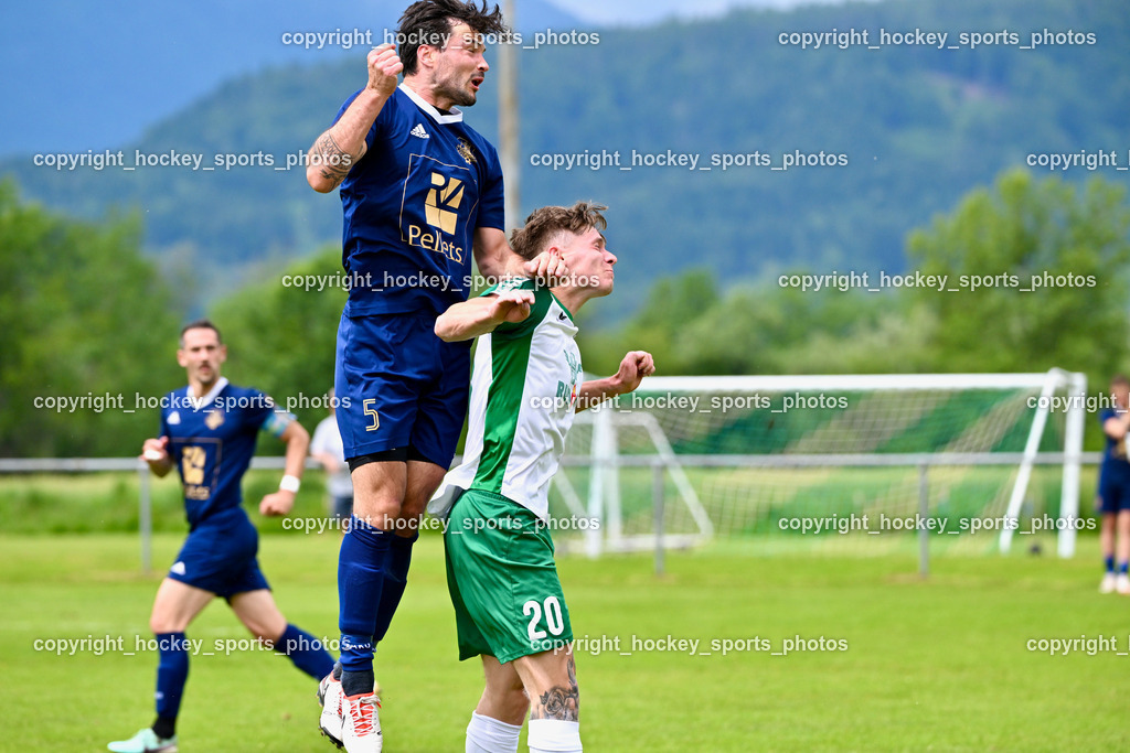 ATUS Velden vs. VST Völkermarkt | #5 Roland Putsche ATUS Velden, #20 Raphael Lukas Kulterer VST Völkermarkt, ATUS Velden vs. VST Völkermarkt, ATUS Velden vs. VST Völkermarkt am 30.05.2024 in St. Egyden (Sportpark St. Egyden), Austria, (Photo by Bernd Stefan)
