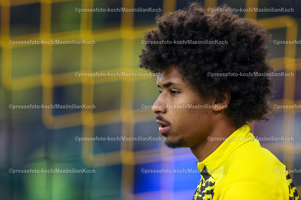 BVB15122402173 | 15.12.2024, Fußball, Borussia Dortmund - TSG 1899 Hoffenheim, 1. Fußball Bundesliga, 14. Spieltag, Signal Iduna Park, Saison 2024 2025: Karim Adeyemi (BVB #27)DFB regulations prohibit any use of photographs as image sequences and or quasi-video.