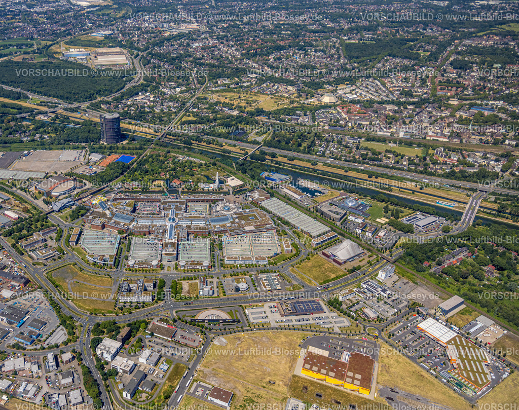 Oberhausen230704833 | Luftbild, Westfield Centro Einkaufszentrum, Neue Mitte, Borbeck, Oberhausen, Ruhrgebiet, Nordrhein-Westfalen, Deutschland