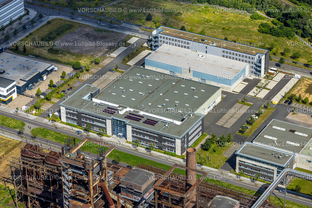 Dortmund240700319 | Luftbild, Technologiepark Gewerbegebiet Phoenix West, Zentrum für Produktionstechnologie (ZfP), Carlo-Schmid-Allee, Hörde, Dortmund, Ruhrgebiet, Nordrhein-Westfalen, Deutschland