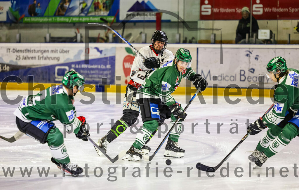 2023-11-12_010_TSV_Erding_gegen_EHC_Koenigsbrunn | Erding, Deutschland, 12.11.2023:
Eishockey, Bayernliga Vorrunde 2023 / 2024, 9. Spieltag, TSV Erding gegen EHC Königsbrunn, Endergebnis: 3:2

Marco Sternheimer (EHC Königsbrunn, #6)

Foto: Christian Riedel / fotografie-riedel.net