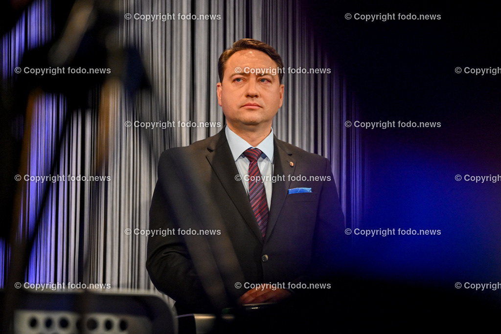 Pressewahldienst Linz zur Nationalratswahl 2024_ 29.09.2024-67 | 29.09.2024, Ursulinenhof Linz AUT, Nationalratswahl 2024, Pressewahldienst im Bild LH-Stv. Manfred Haimbuchner (FP)