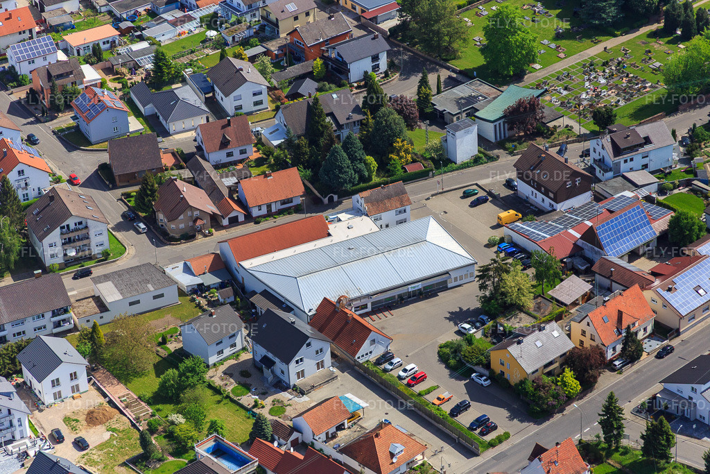 Luftbild: Move Finest - Fitness in Hagenbach im Bundesland Rheinland-Pfalz in Deutschland. Foto: IMG_078475.jpg vom 08.05.2015 durch Werner Riehm/FLY-FOTO.deMove Finest Fitness Hagenbach