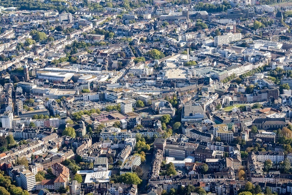 Lufbilder Aachen-6019 | Stadtansicht des Innenstadtbereiches an der Straße Dahmengraben in Aachen im Bundesland Nordrhein-Westfalen, Deutschland - Realisiert mit Pictrs.com