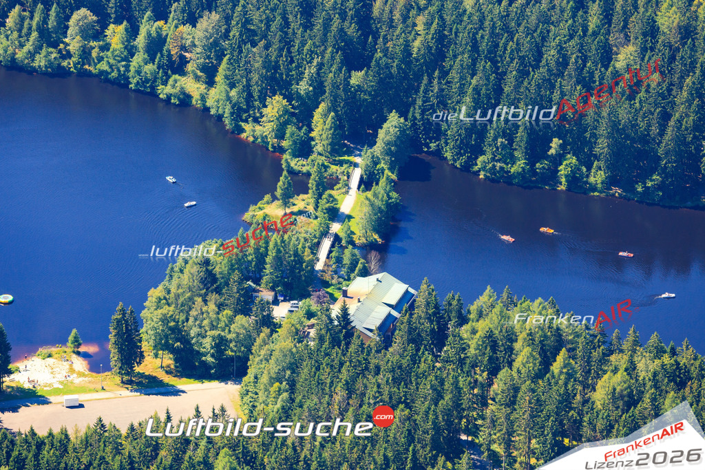 Die Luftaufnahme der Stadt Fichtelgebirge wurde vom UL-Flugzeug heraus erstellt ( keine Drohne )- hohe Auflösung für beste Qualität