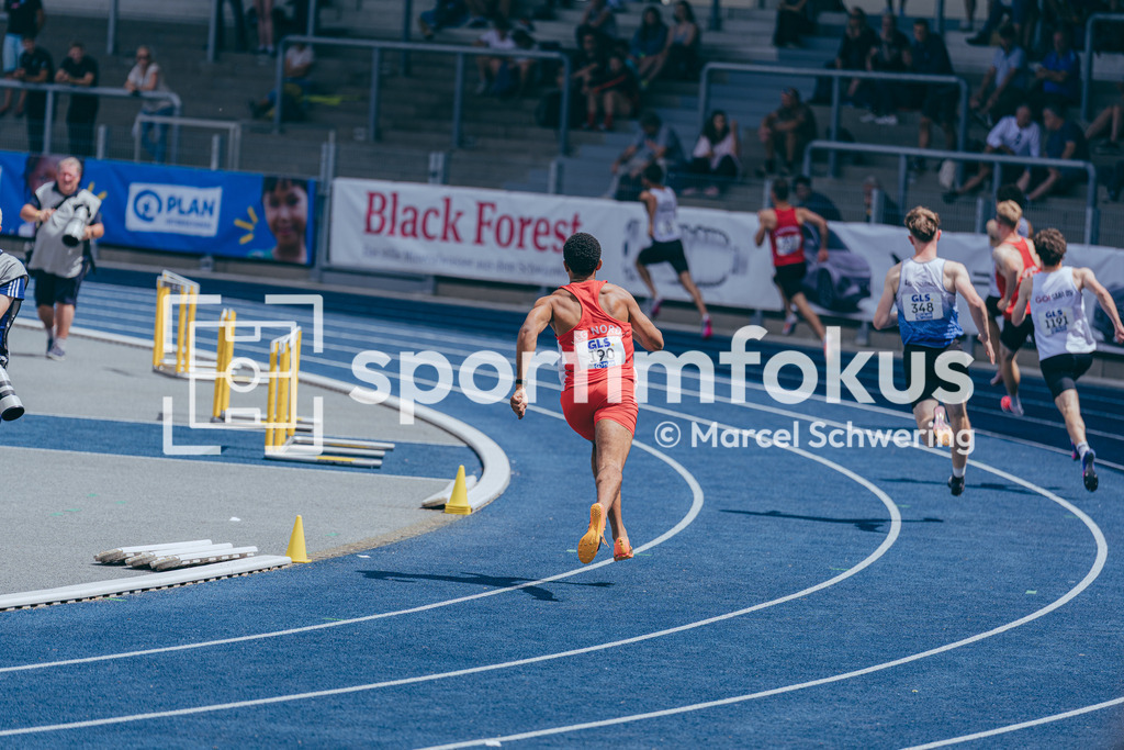 DM U23 U18 Bochum 2026 | Joseph Mouaha (LG Nord Berlin), Startnummer 190, 400-Meter-Lauf, Deutsche Meisterschaften der U18 &amp; U23 2026, Lohrheidestadion Bochum-Wattenscheid, 04.07.2026 Foto: Marcel Schwering / sportimfokus - Realisiert mit Pictrs.com