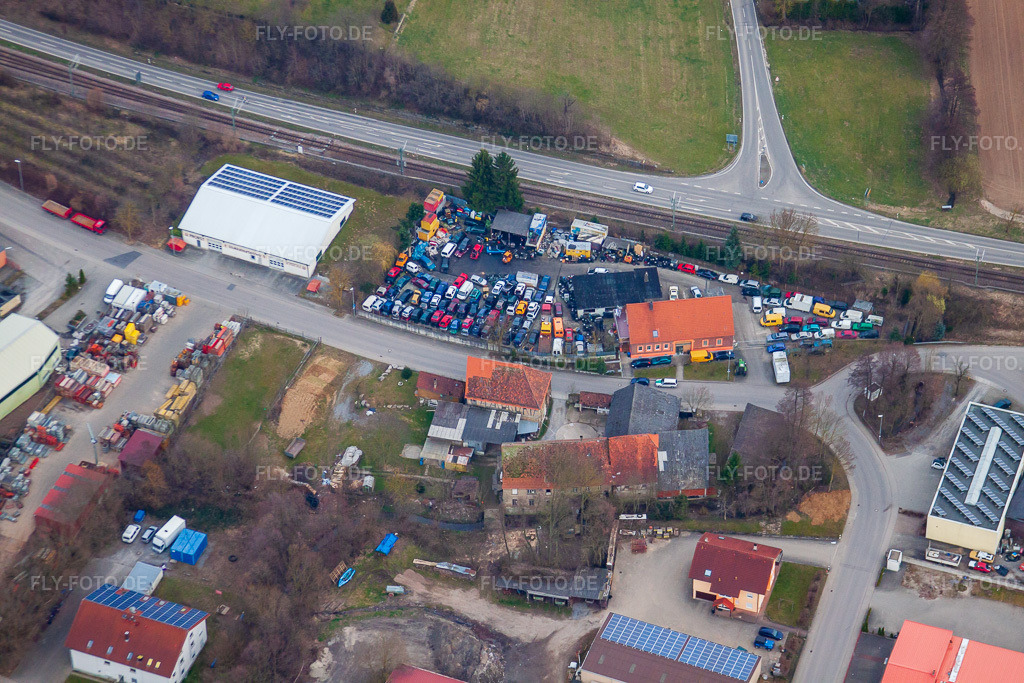 Luftbild: Autoverwertung Kaygun in Eppingen im Bundesland Baden-Württemberg in Deutschland. Foto: IMG_38221.jpg vom 12.03.2011 durch Werner Riehm/FLY-FOTO.de