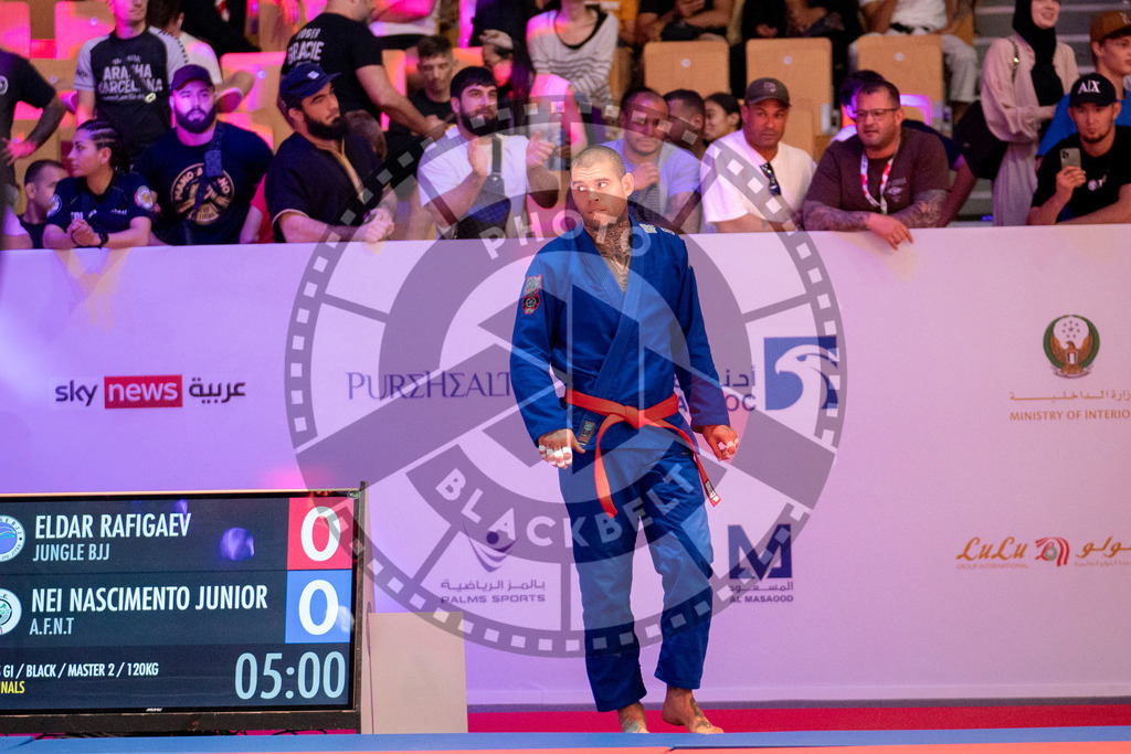 20231107PBB5647 | Fighters compete during the AJP World Master Championship in the Mubadala Arena in Abu Dhabi, Arab United Emirates, on November 7, 2023.