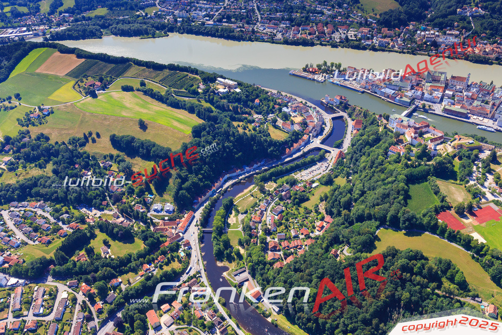 schoenes-bild-dreifluesseeck-passau-6 | Luftbild von Dreifluesseeck Passau - Luftaufnahme wurde 2017 von https://frankenair.de mittels Flugzeug (keine Drohne) erstellt - die Geschenkidee