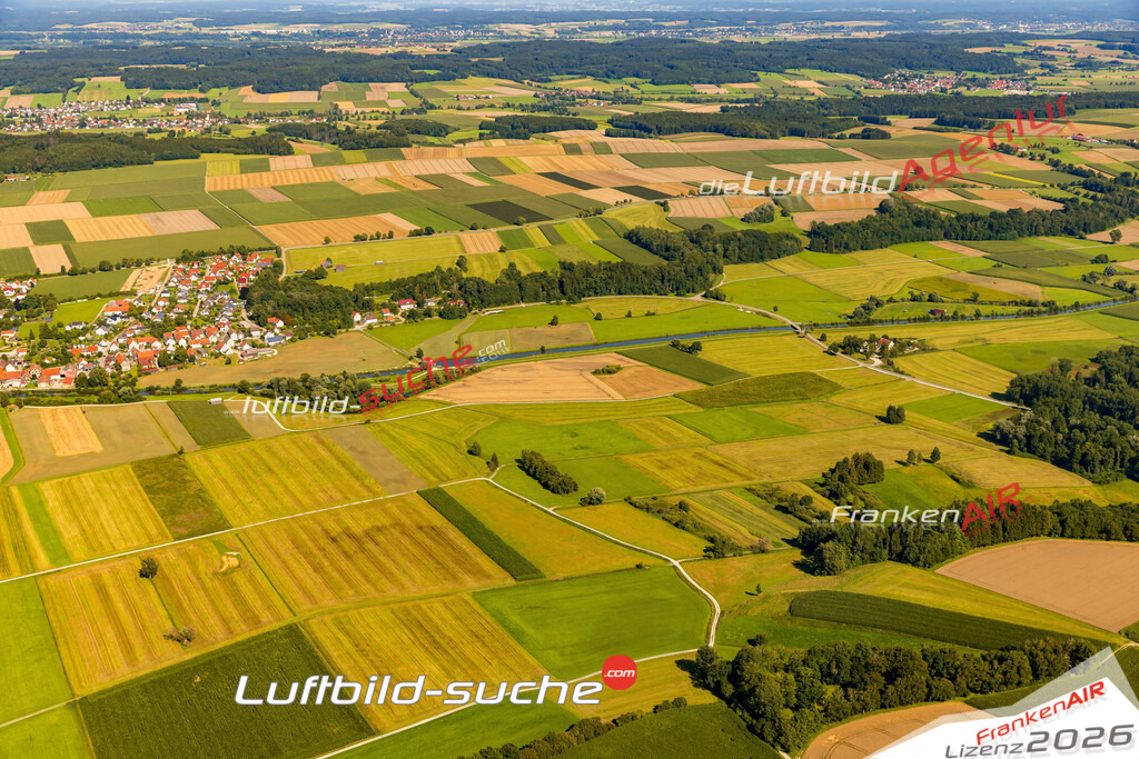 Luftaufnahme von  Ellzee - Die Luftaufnahme wurde 2025 vom UL-Flugzeug heraus erstellt ( keine Drohne ) - Hochauflösende Luftaufnahme - für professionelle Ausdrucke geeignet. Die Geschenkidee !Mit Lizenz und Bildrechte bestellbar