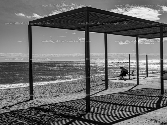 Unterstand am Strand in Barcelona | Gesehen in Barcelona