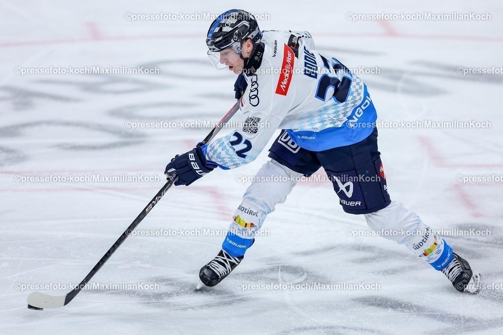 DEG02012501031 | 02.01.2025, Eishockey, Penny DEL, Düsseldorfer EG - ERC Ingolstadt, PSD-BANK Dome: Mathew Bodie (ERC Ingolstadt #22)