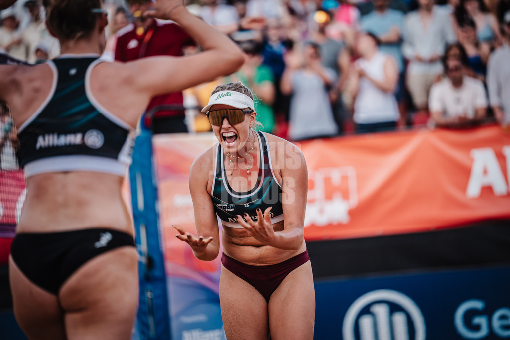 Beachvolleyball | Frauen | Allianz German Beach Tour 2025 | Tourstop München | 05.07.2025 | Chenoa Christ jubelt