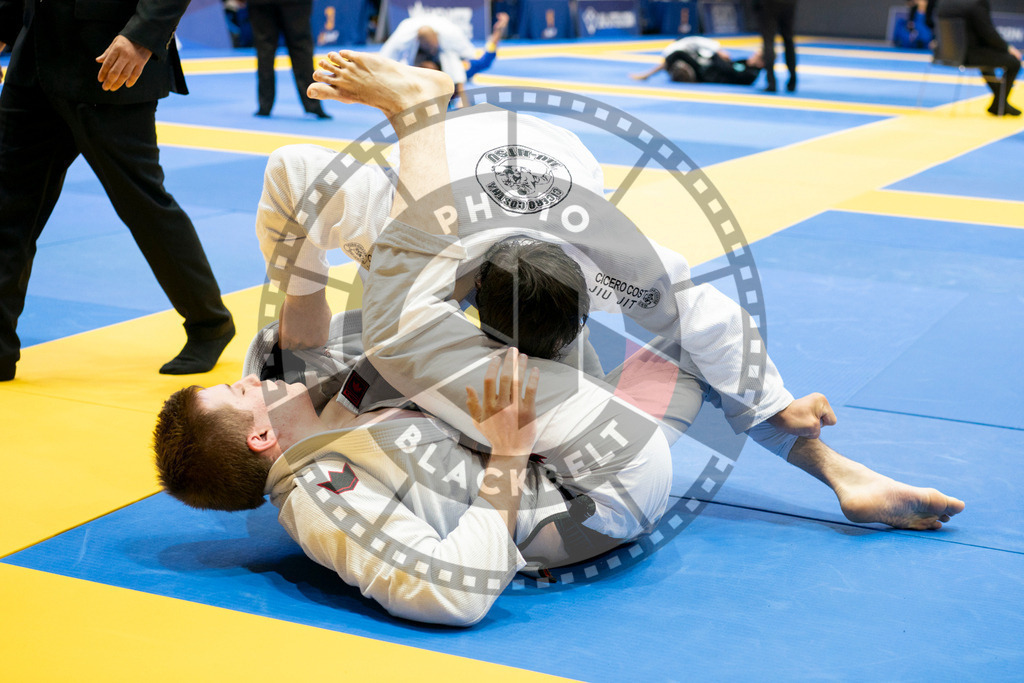 20240124PBB02378 | Fighters compete during the second day of the IBJJF European Championship in Paris, France, on January 24, 2024.