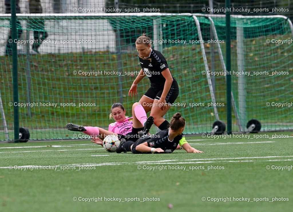 Liwodruck Carinthians Hornets vs. FC Pingau Saalfelden Frauen 29.10.2023  | #9 Nina Mele, #9 Sophie Lappe, #19 Melanie Mikoy