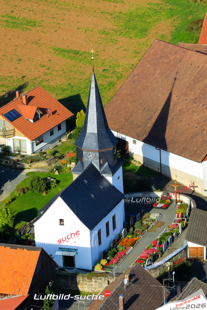 Die Luftaufnahme Geutenreuth - Weismain wurde vom UL-Flugzeug (keine Drohne) aus fotografiert.Hohe Druck- Auflösung-die Geschenkidee!