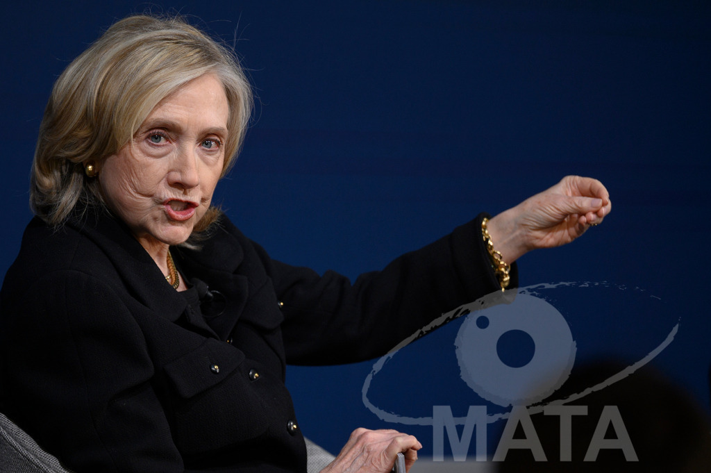 _DWI2849 | Die US-Politikerin Hillary Clinton auf der Veranstaltung Bridging Scholarship and Statecraft im Rahmen der Münchner Sicherheitskonferenz 2026. München, 13.02.2026 Bayern Deutschland  - Realisiert mit Pictrs.com