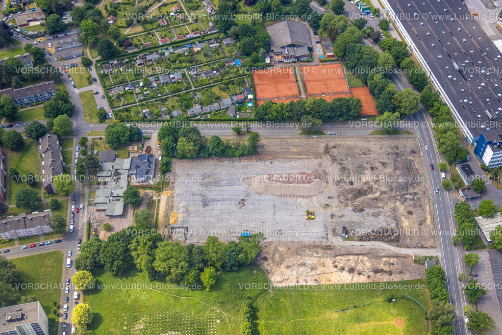 Herne220502997 | Luftbild, Baustelle für Quartier Kaiserstraße, zwischen Forellstraße und Lackmanns Hof, Baukau, Herne, Ruhrgebiet, Nordrhein-Westfalen, Deutschland