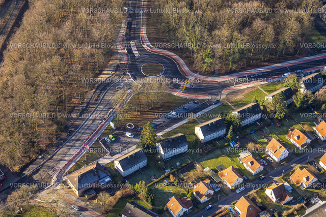 Hamm240100011 | Luftbild, Straßenbauarbeiten Hammer Straße Ecke Bülowstraße mit Neubau Kreisverkehr, Bockum-Hövel, Hamm, Ruhrgebiet, Nordrhein-Westfalen, Deutschland