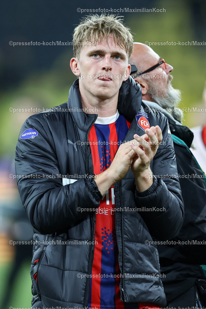 BVB13092402272 | 13.09.2024, 1. Fußball Bundesliga, Borussia Dortmund - 1. FC Heidenheim 1846, Signal Iduna Park, Saison 2024 2025: Mikkel Kaufmann (Heidenheim #29)DFB regulations prohibit any use of photographs as image sequences and or quasi-video.